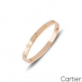 Cartier Rose Gold Plain Love Bracelet Size 16 B6035616 Cartier Rose Gold Plain Love Bracelet Size 16 B6035616